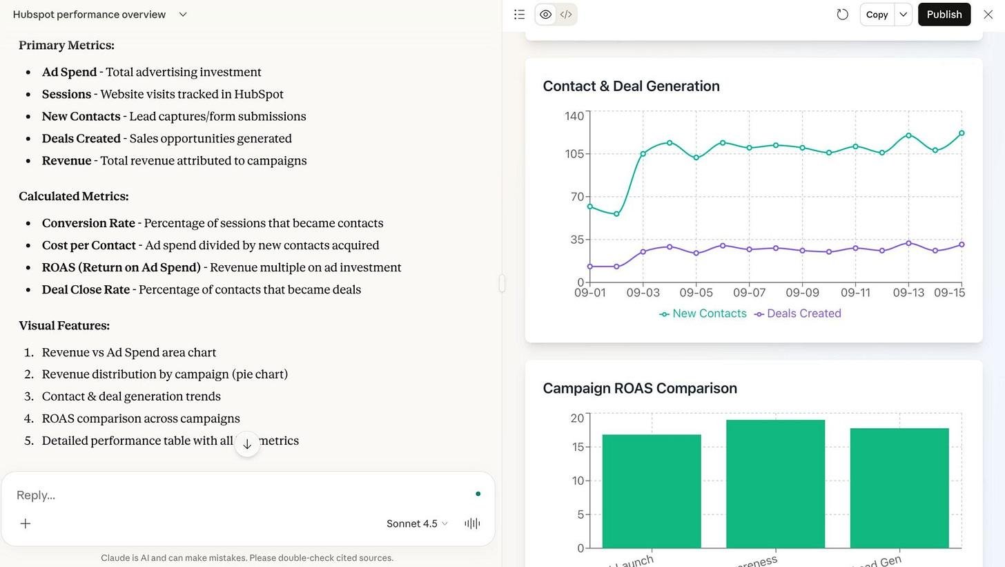 Claude soạn sẵn email follow-up cho từng deal lấy từ pipeline HubSpot